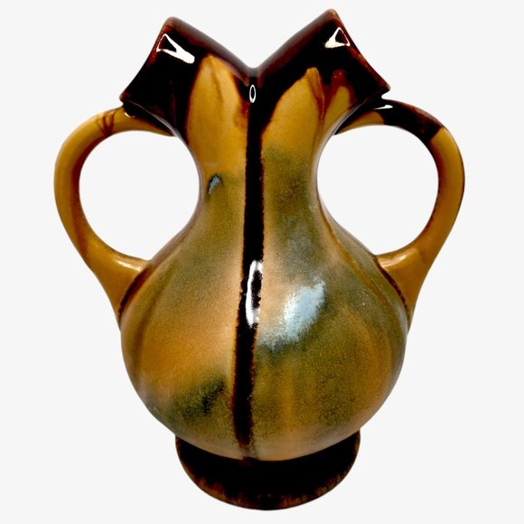 Faiencerie Thulin Wedding Vase Art Pottery Belgium - Picture 2 of 8